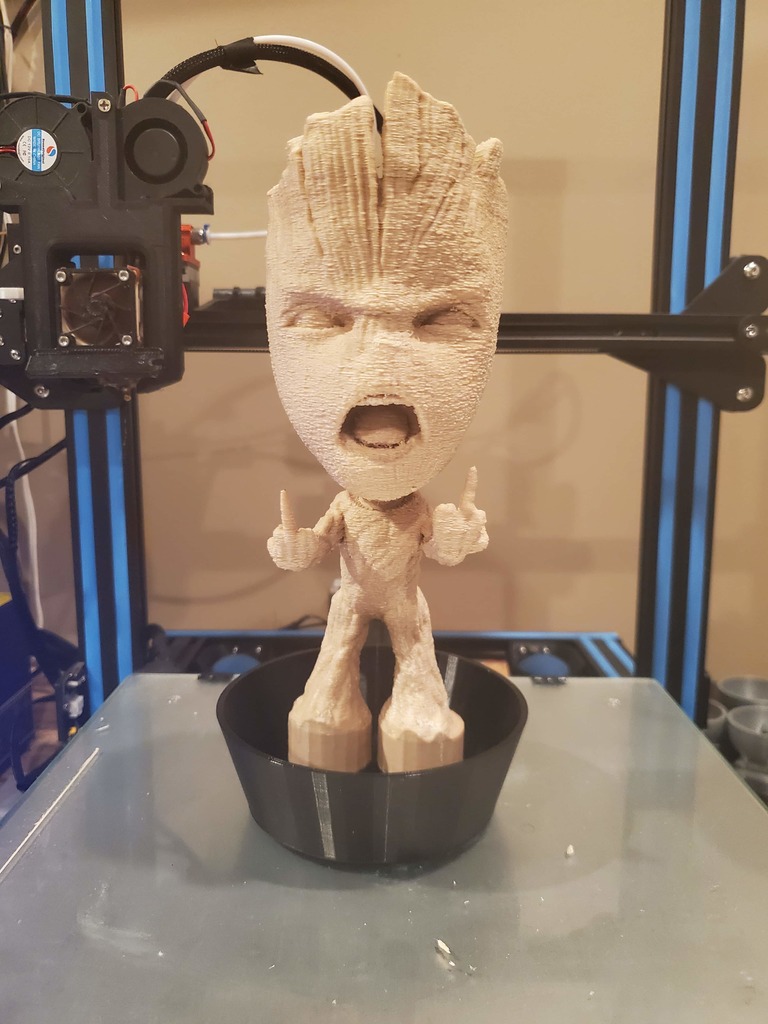 Angry Groot Planter Remix