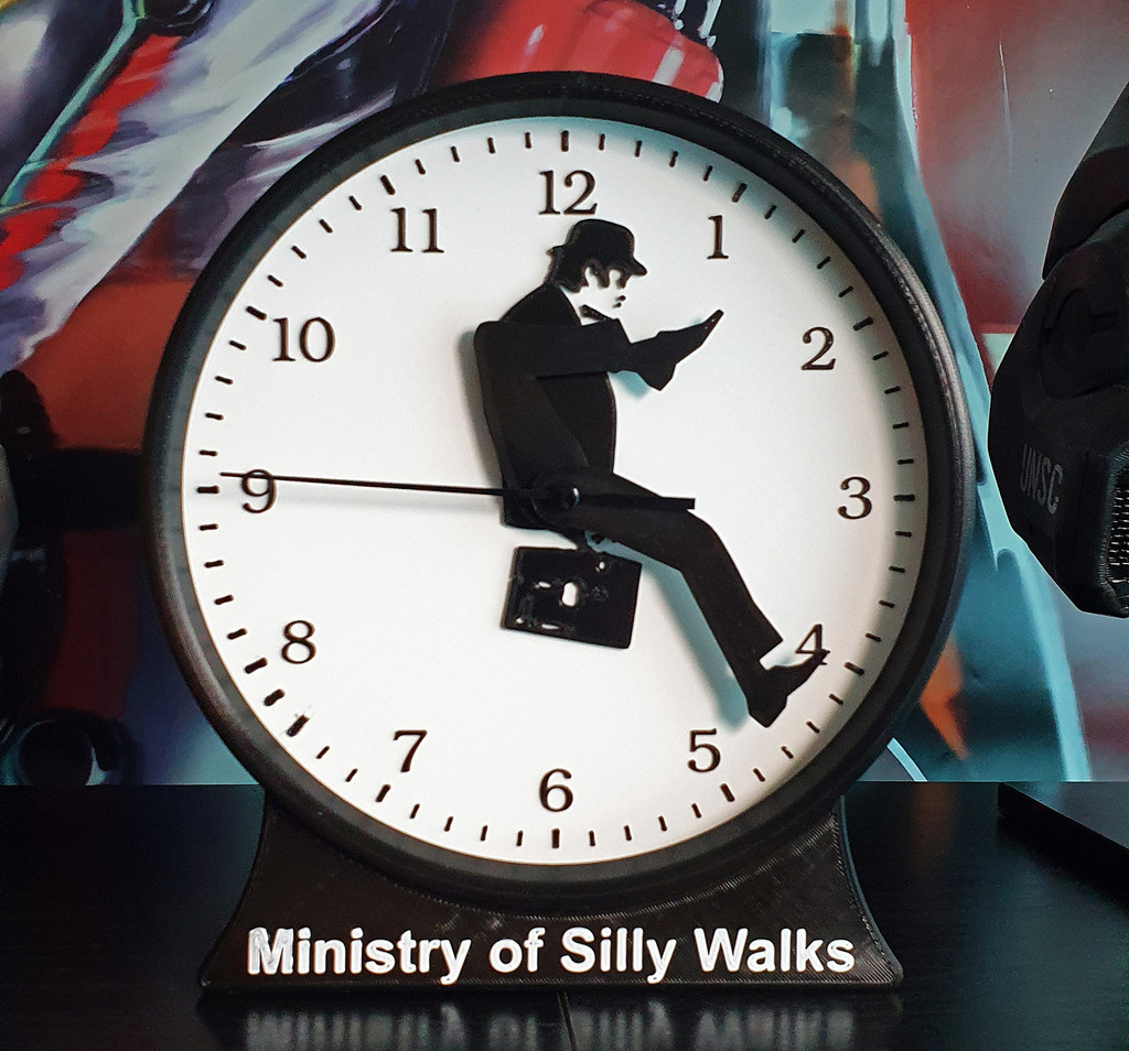 Silly Walks Clock - Stands