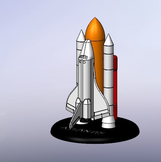 Space shuttle Atlantis model