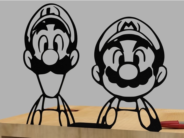 a Mario Bros  silhouette