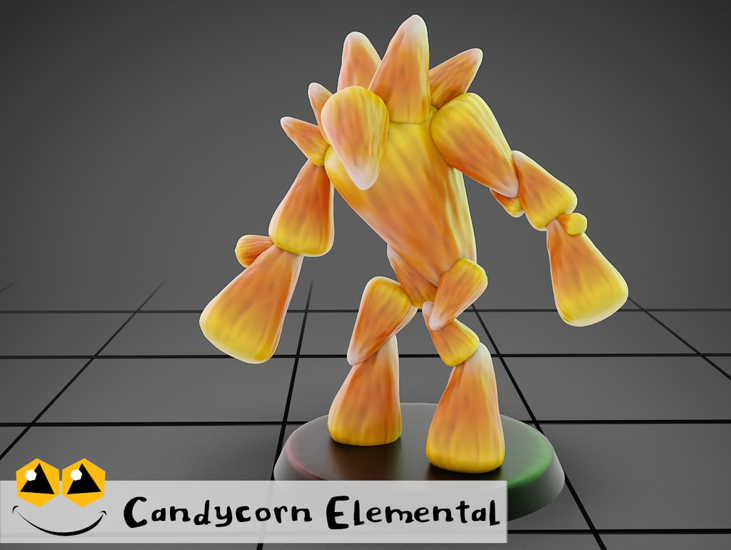 Candycorn Elemental -  Tabletop Miniature