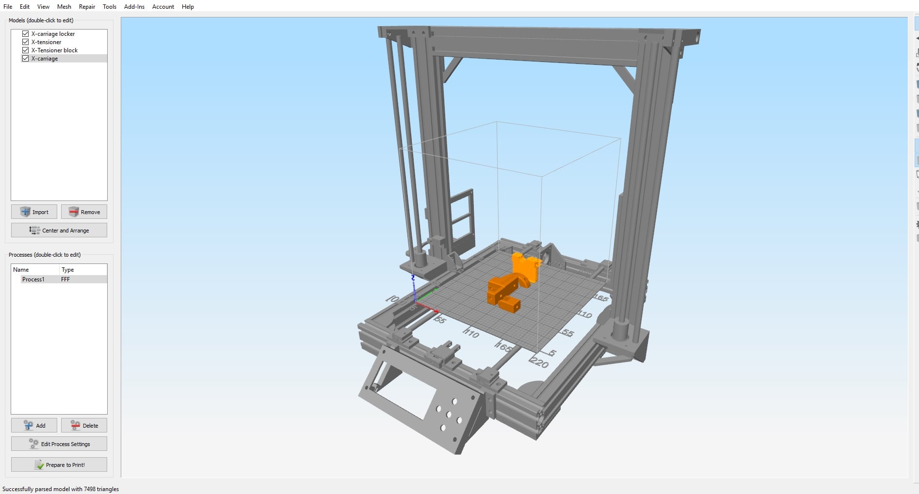 AM8 build plate for simplify3d (Anet A8 mod)