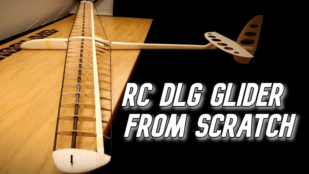 RC DLG 1500, RC glider, Balsa construction