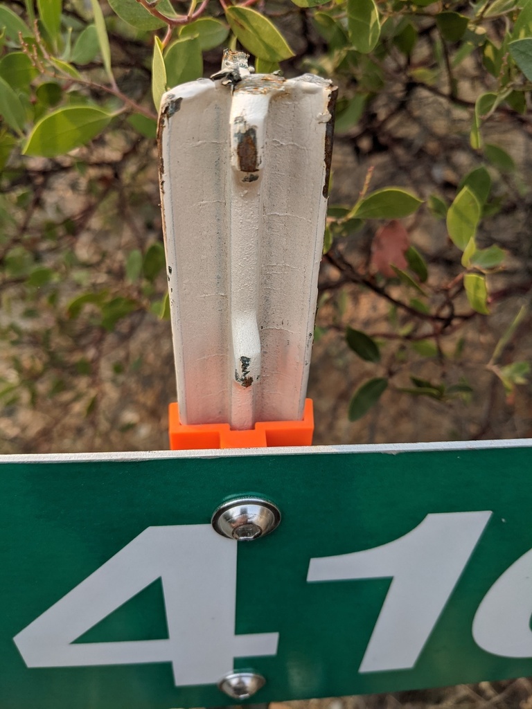 T-post sign mount
