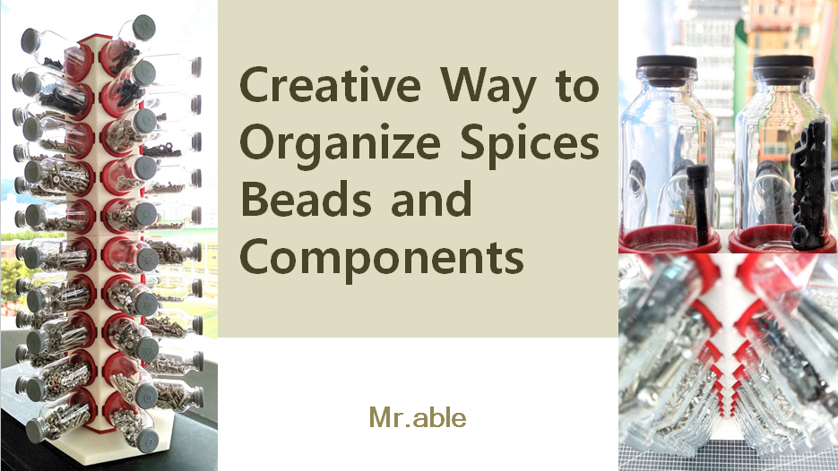 Spices, Beads and Components Organization Idea