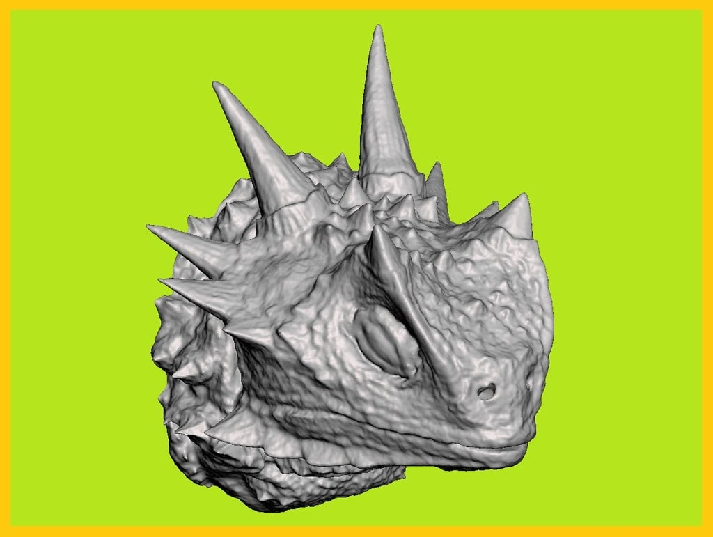 Texas Horned Lizard Head For Wall (Large)