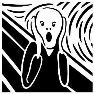 The Scream stencil