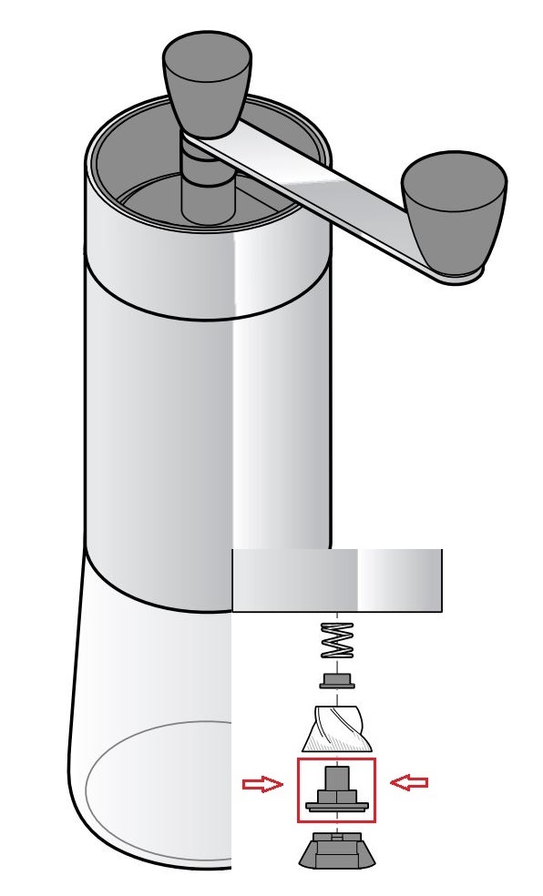 Tchibo coffee grinder part