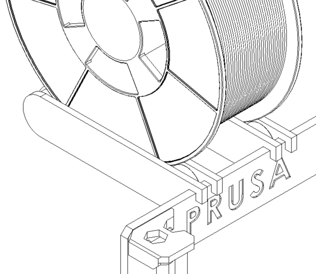 Prusa MK3s Filament Spool Holder 