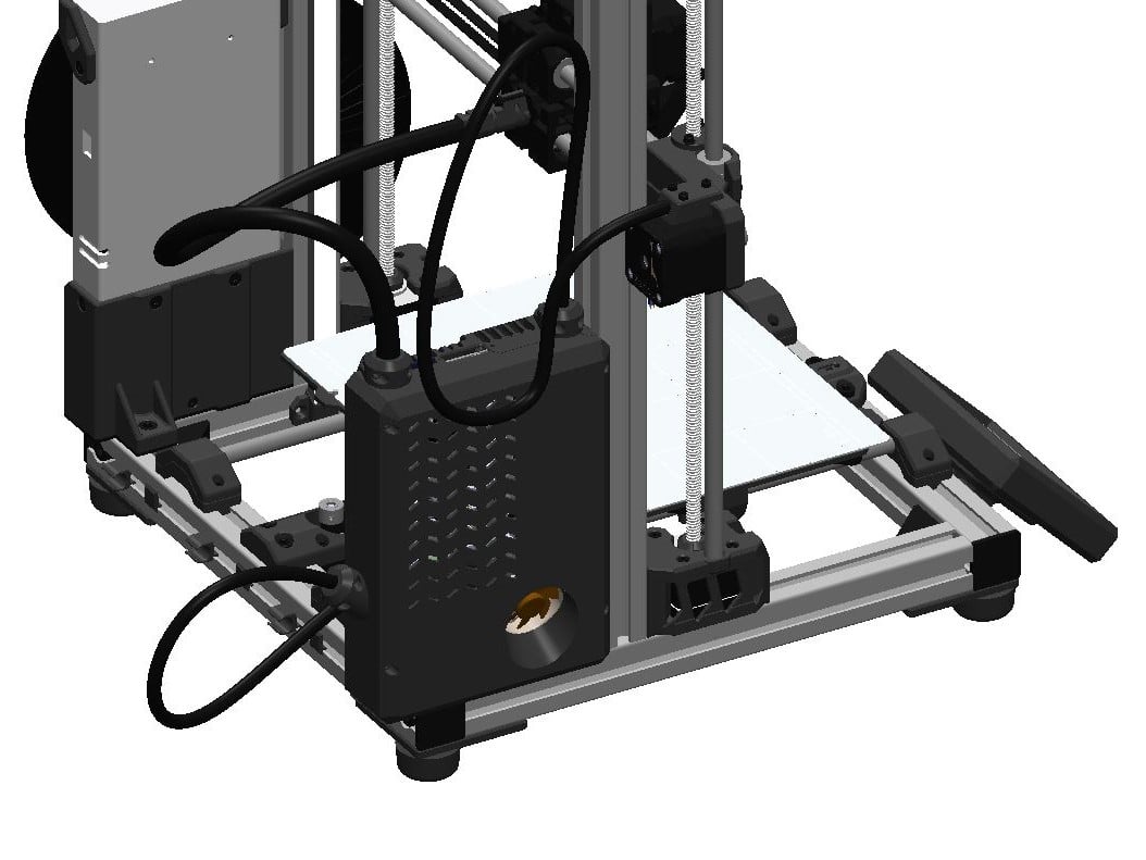 Remix of Ocie's box for Zaribo MK3s 30x30 frame for duet 2 wifi