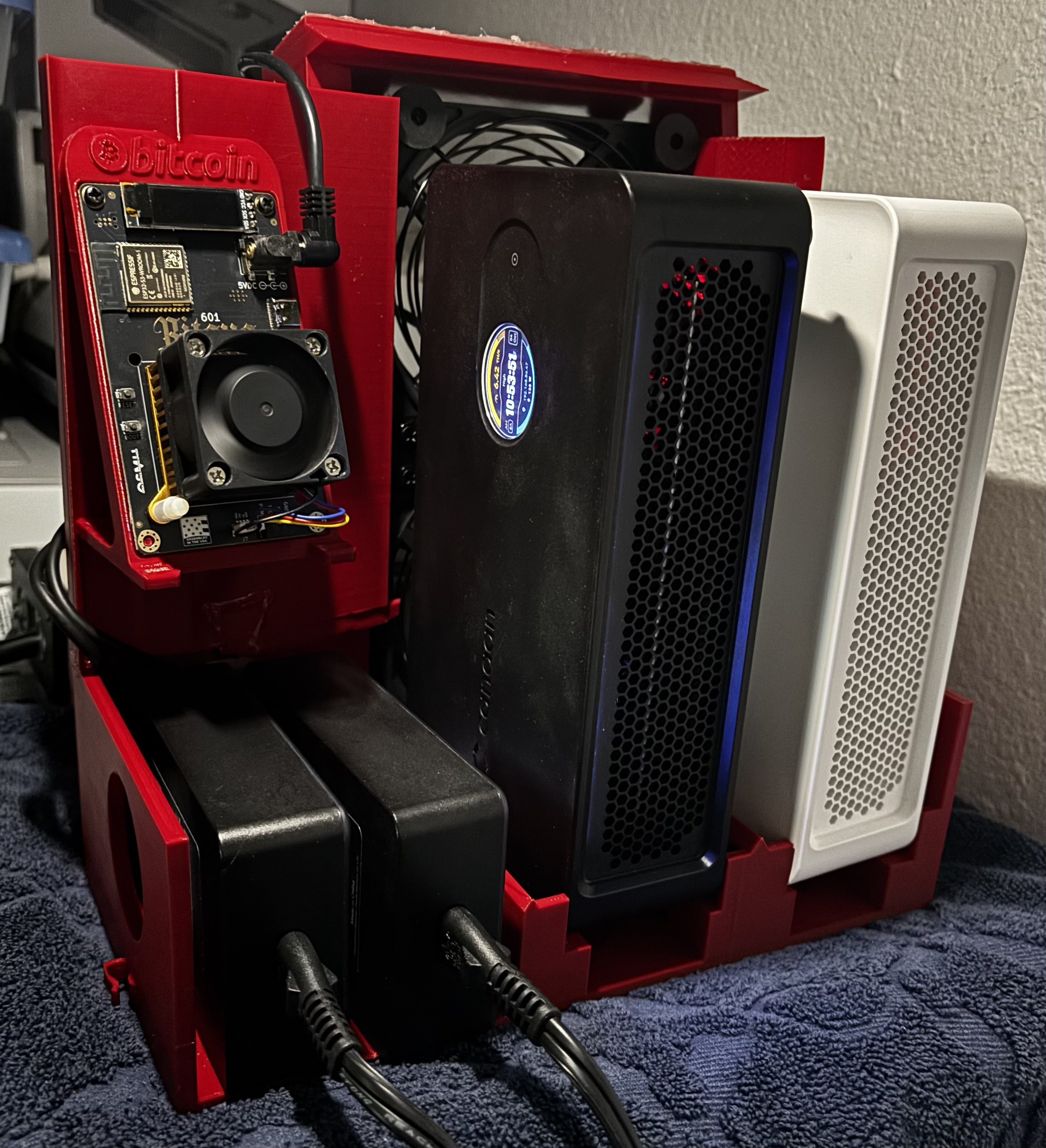 "The SHA-256 Sluice" Avalon Nano 3s Dual Mining Stand - Snap Series