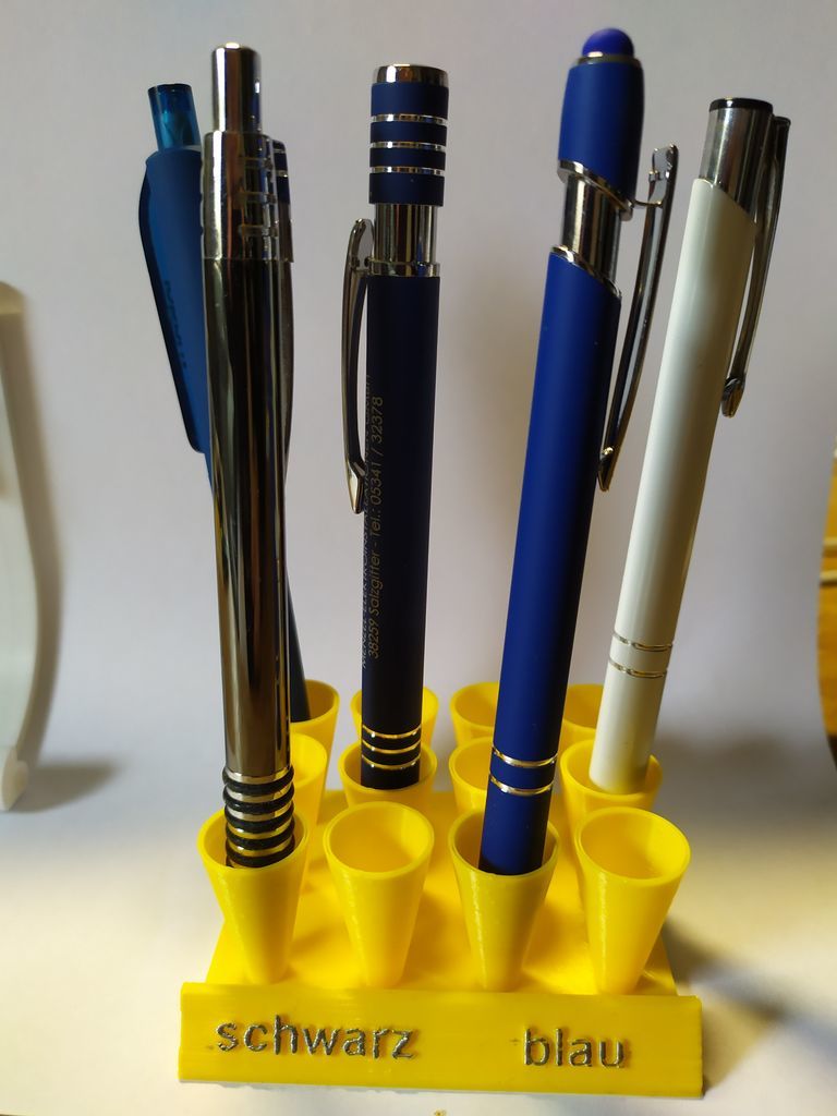 Kugelschreiber Sortierer für schwarz und blau / Desk sorter for ballpaint pens. black and blue