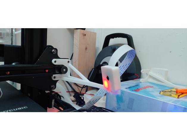 Anycubic Mega Zero Pi Cam Arm X Axis 3D printable model by julianvdh