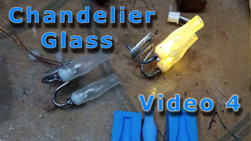 Chandelier lamp glass mold