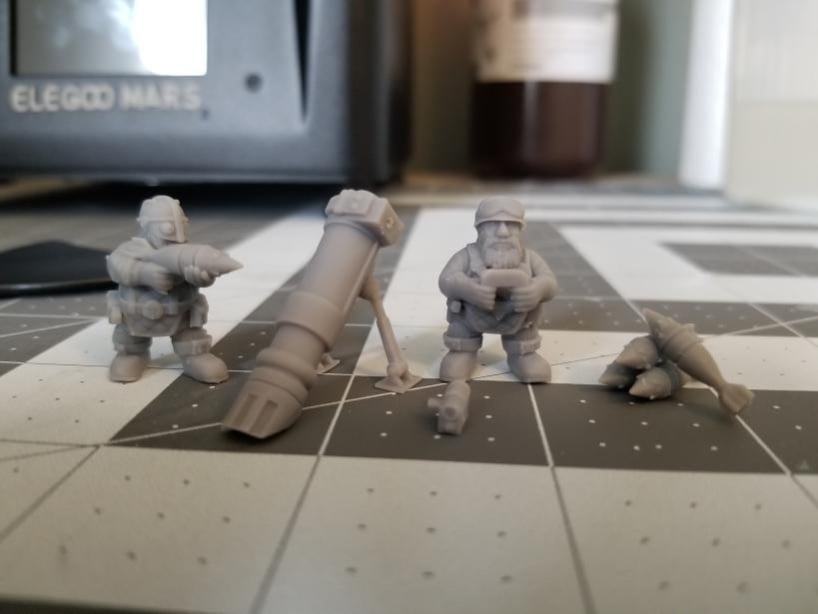 Space Dwarf Subterranean Mortar Team