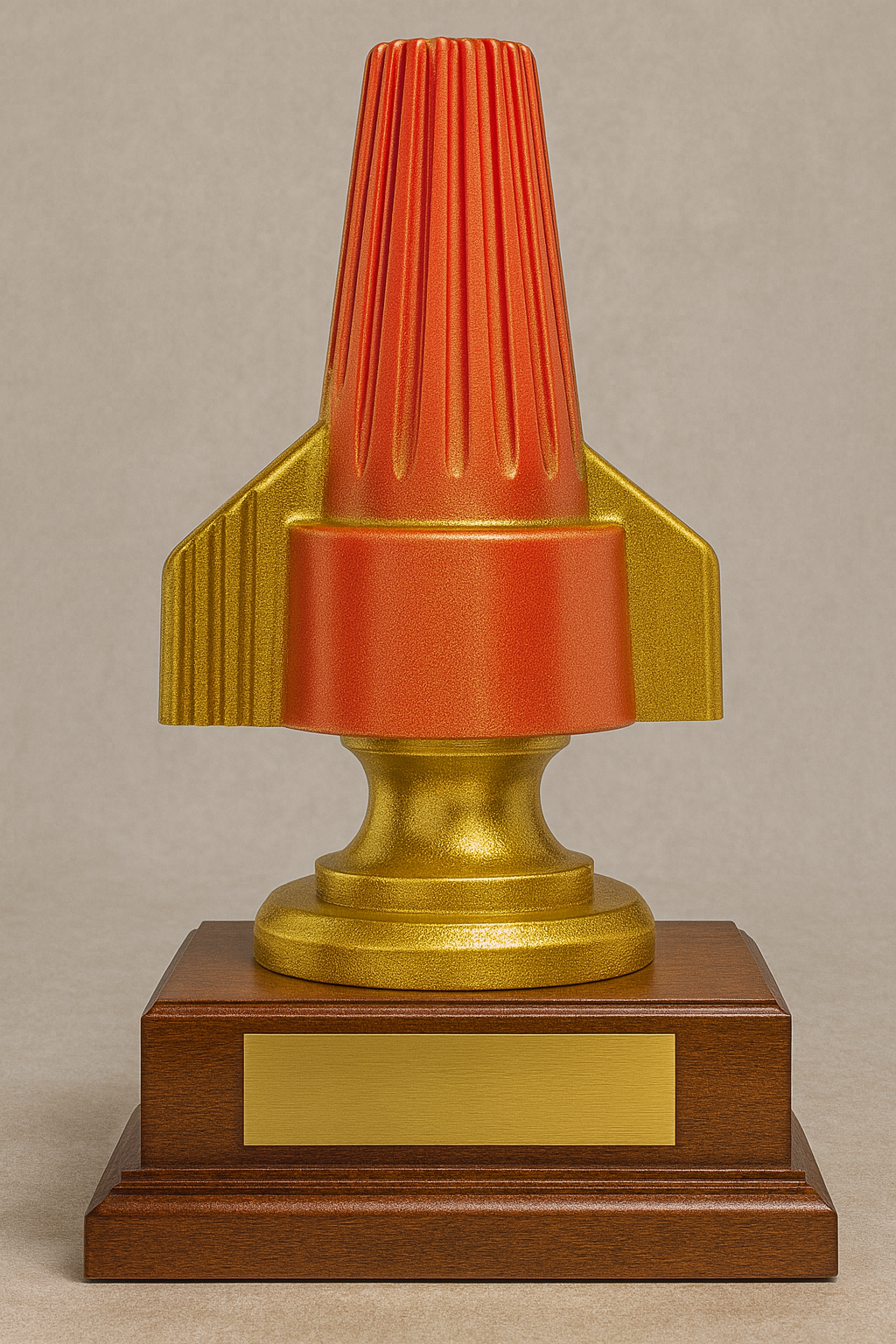 Electrical Cap / Wing Nut Container Trophy