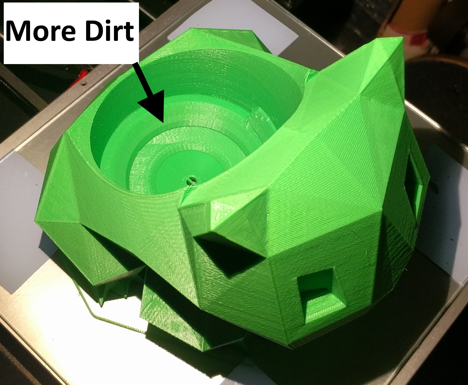 Bulbasaur with More Dirt, Low Poly
