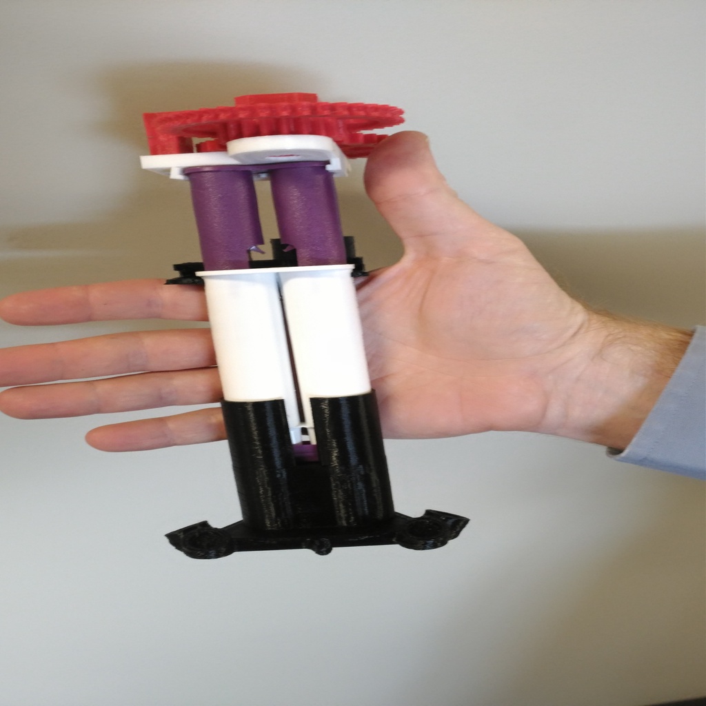 Athena II Delta 3D Printer Epoxy Resin Syringe Mod