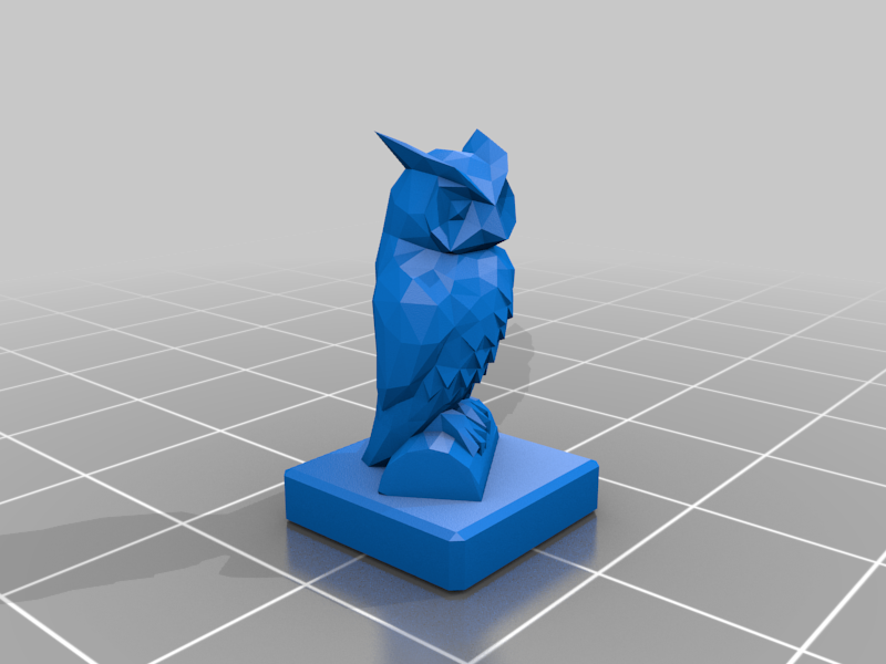 Owl on Small Base (half-inch)