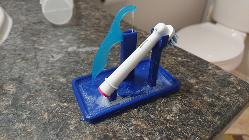 Toothbrush and Floss Pick Holder