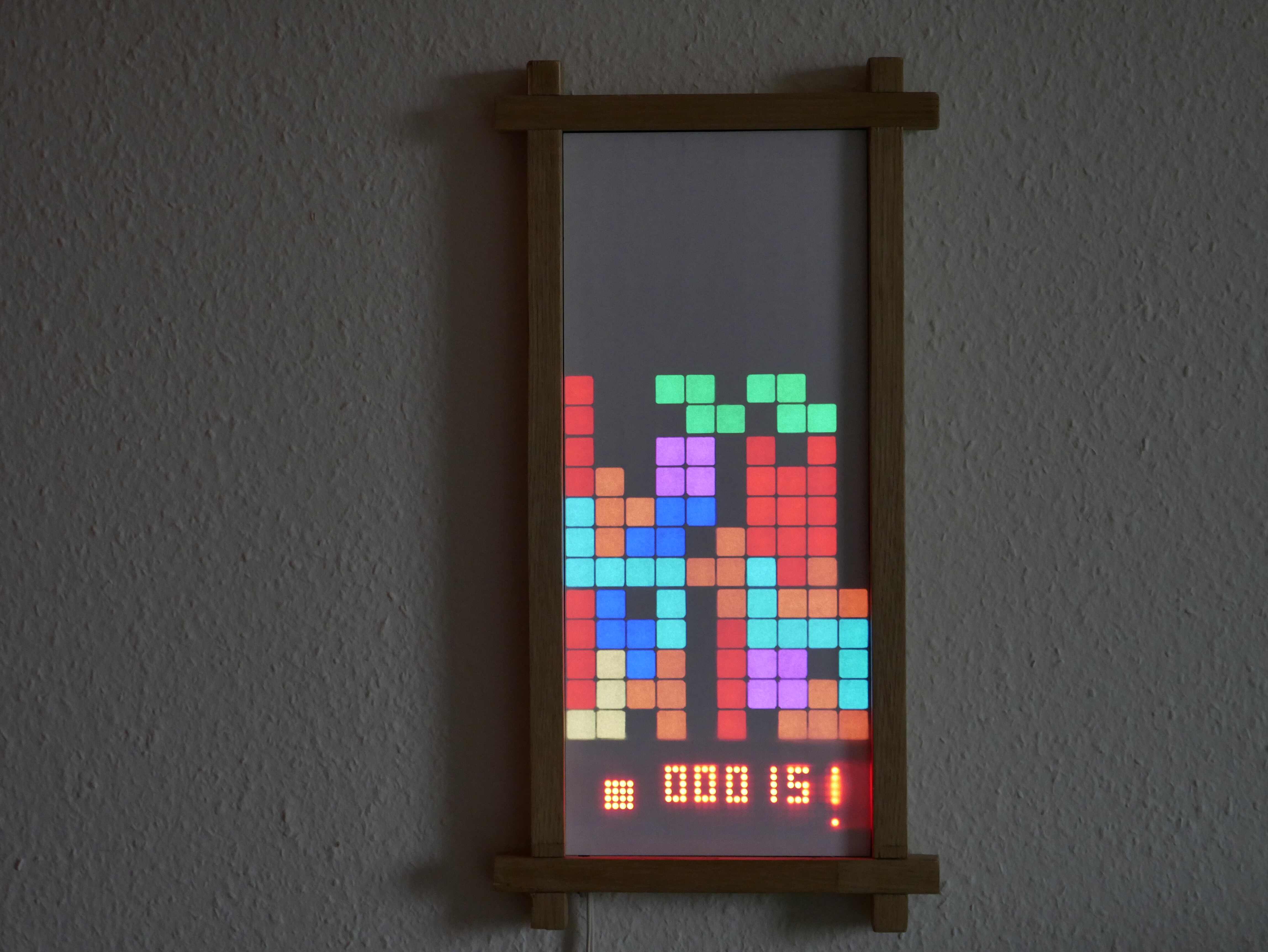 LED Gaming Display Powered by Raspberry Pi Zero Bluetooth (Tetris, Snake, Pong, Clock)
