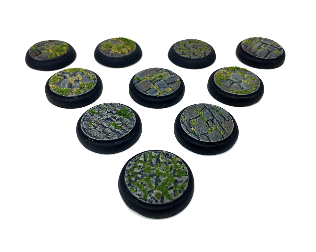 25mm Stone, Recessed Miniature Bases