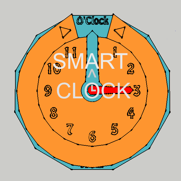 3D Intelligent Clock "SmartClock" - For Teaching Cildren How To Tell The Time