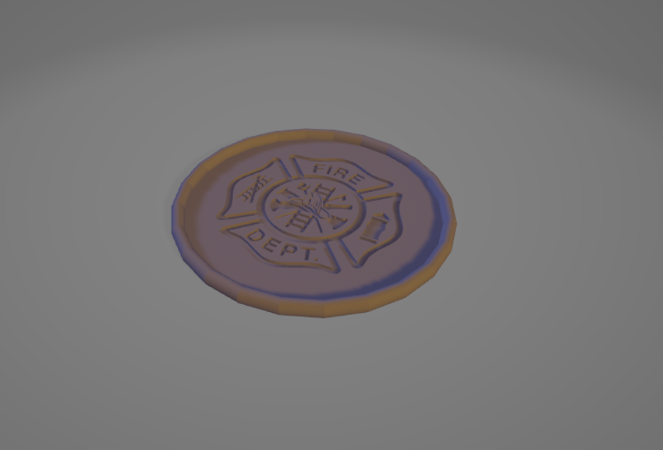 Firefighter Maltese Cross Coaster