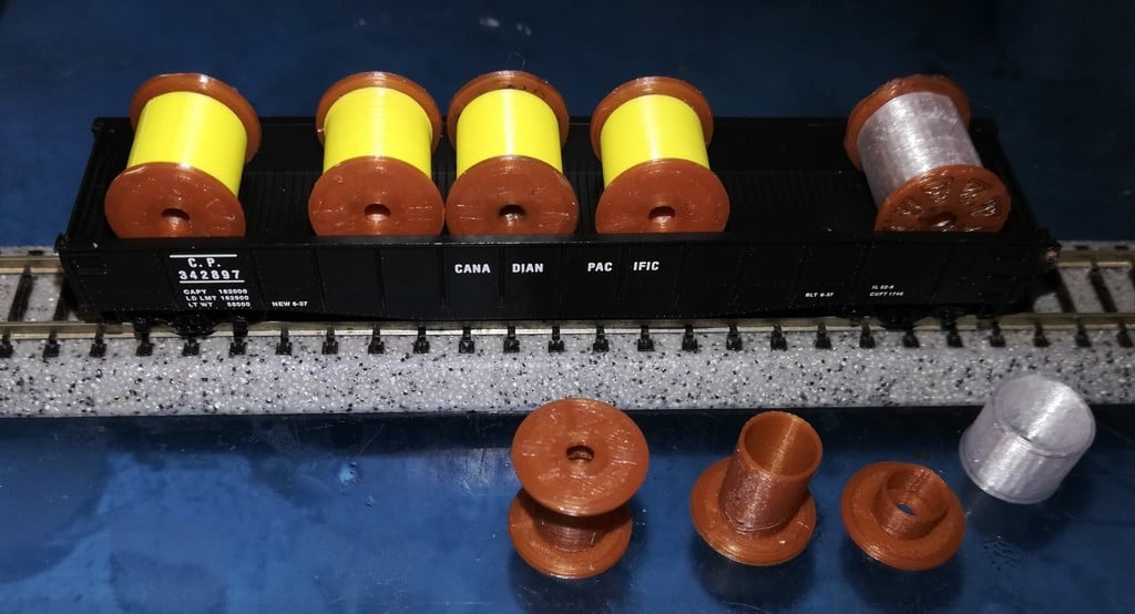 N-Scale Cable Reels Wire Spools