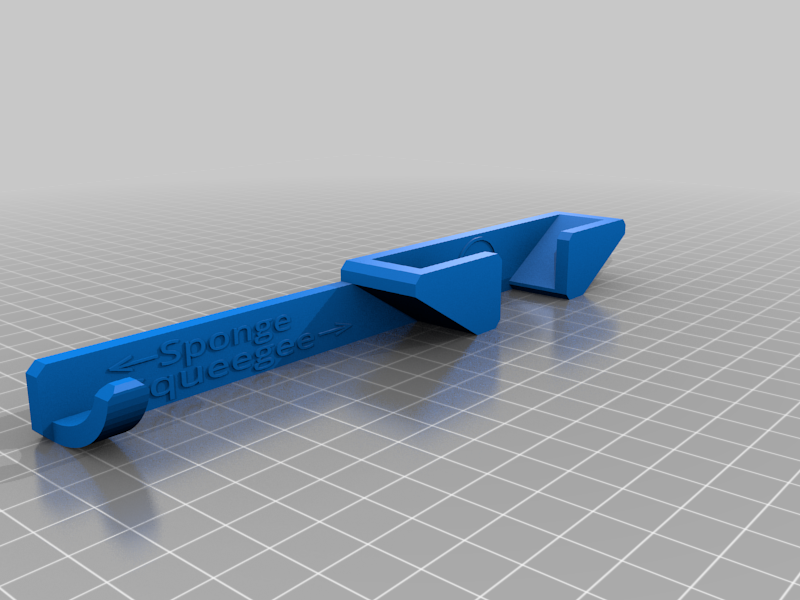 Shower sponge & squeegee holder