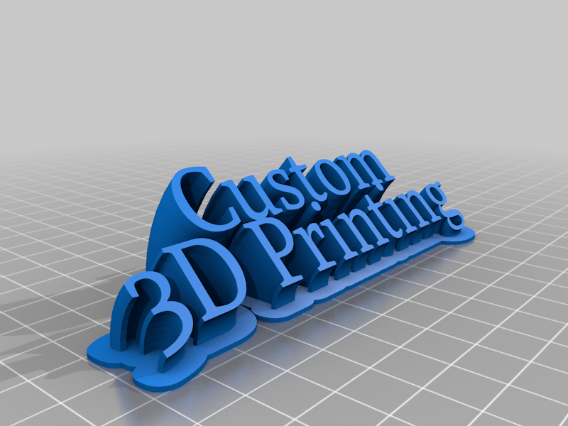 custom 3d printing 