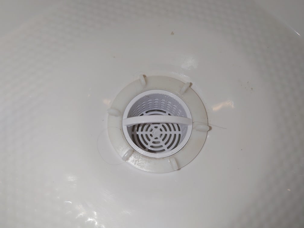 Shower cabin drain hair catcher basket v3