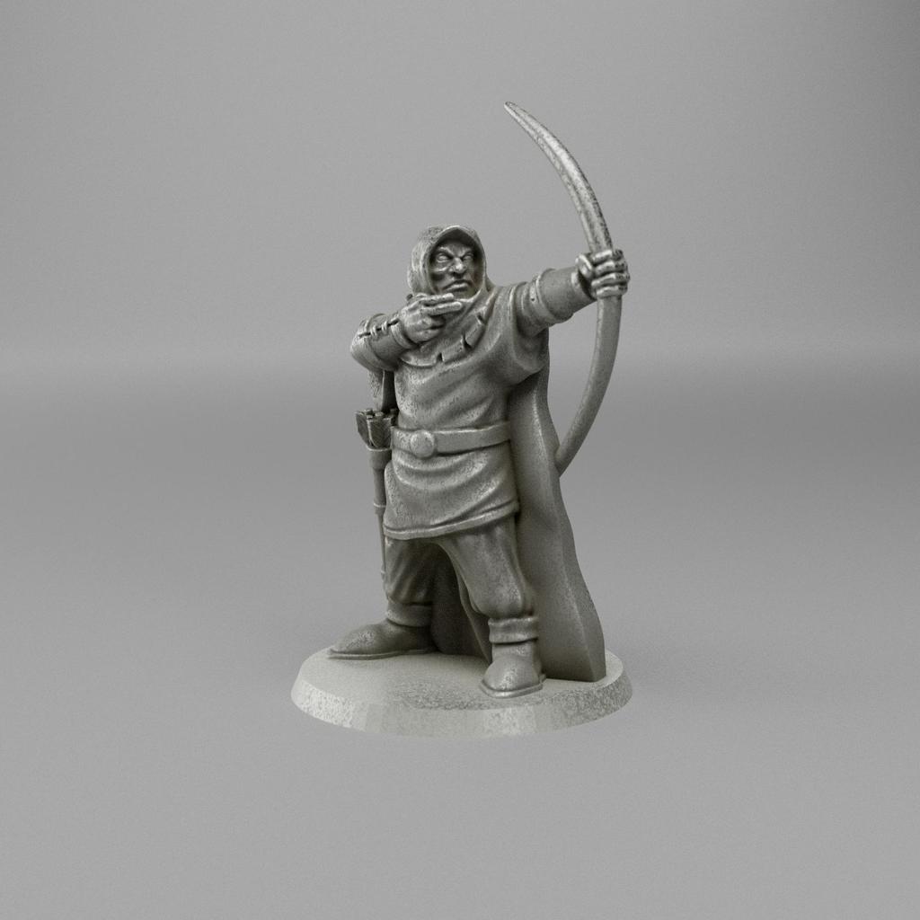 Bandit with bow (Supportless Miniatures)