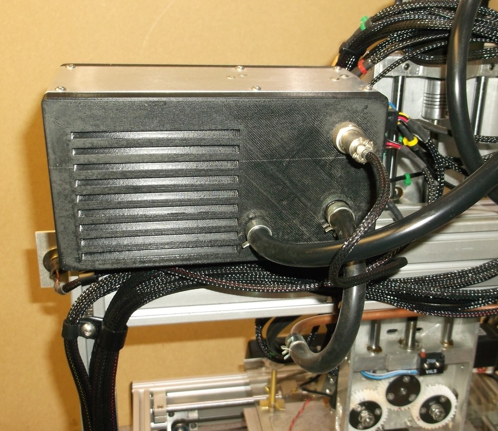 Liquid cooler module with radiator, fan and pump