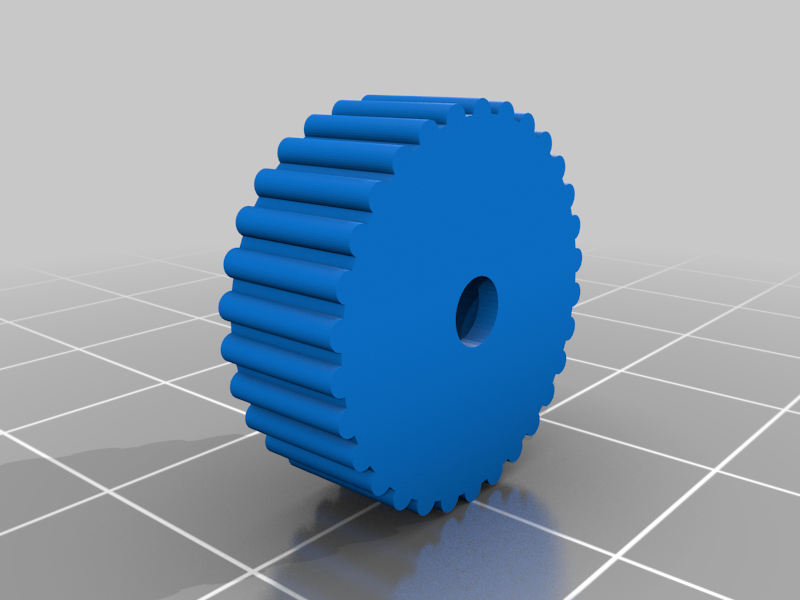 Replacement wheel for BMG extruder