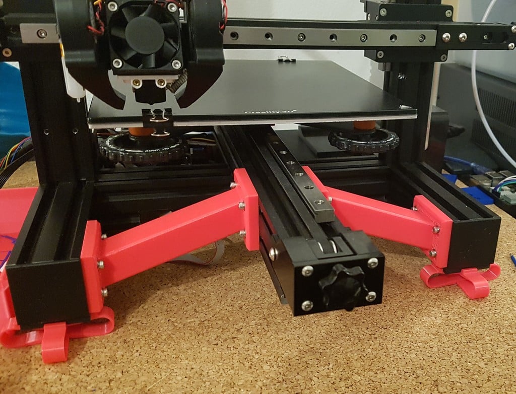 Ender 3 Pro Linear Rail Y Axis Supports 