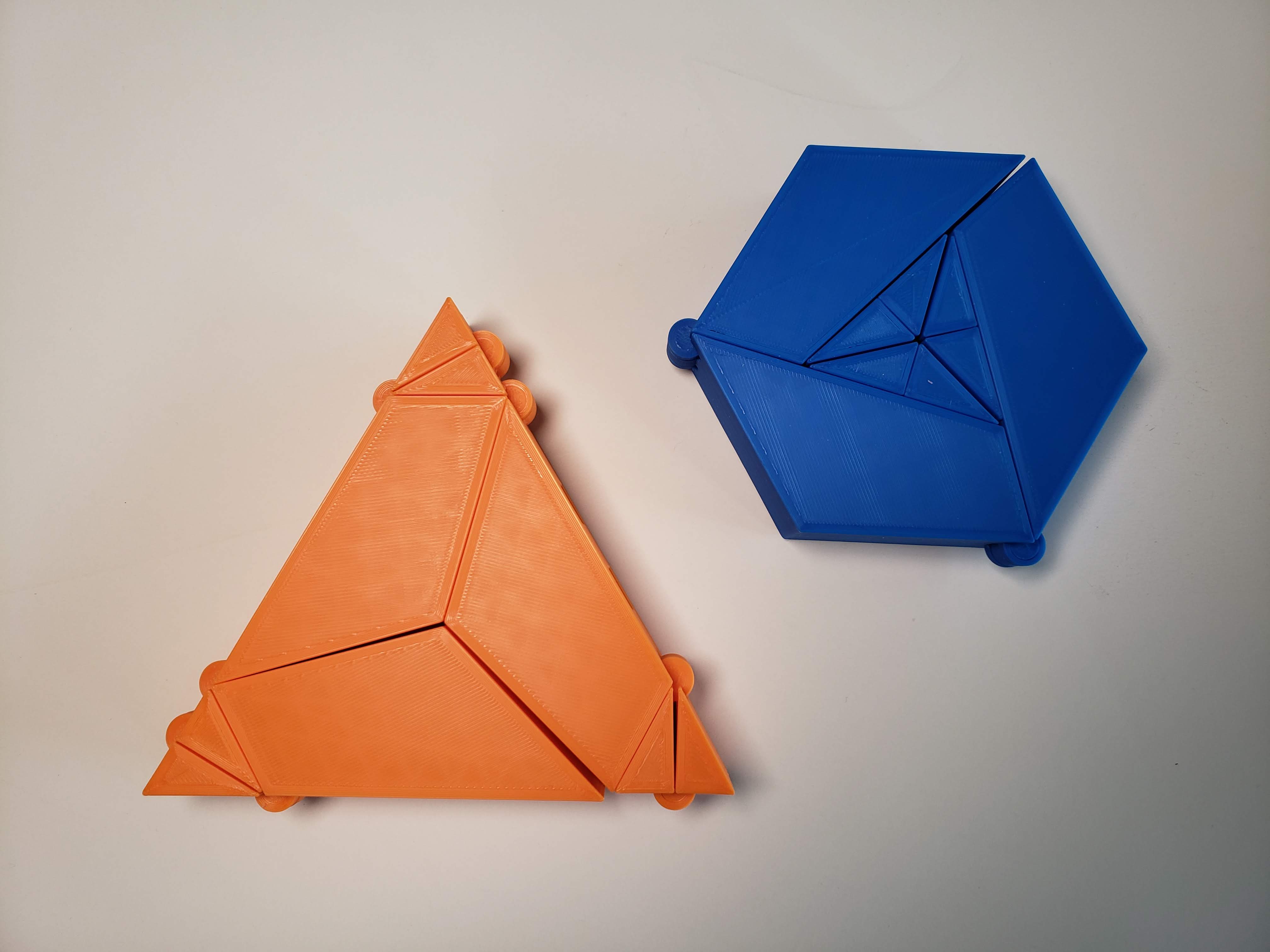 hexagon triangle hinged dissection