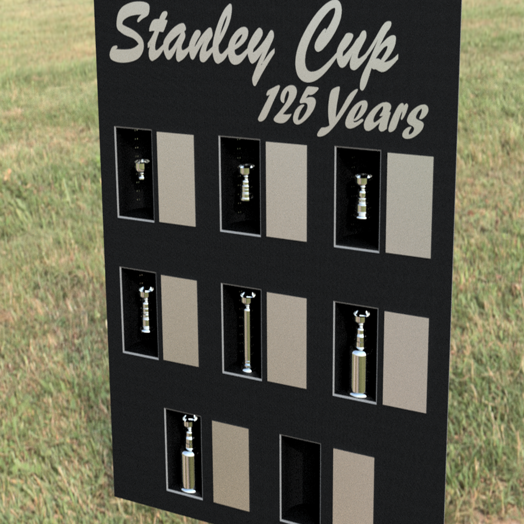 Miniature Stanley Cup Display Case and Alcoves