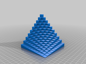 Fractal Pyramid with Continuous Cross-section by ricktu - Thingiverse