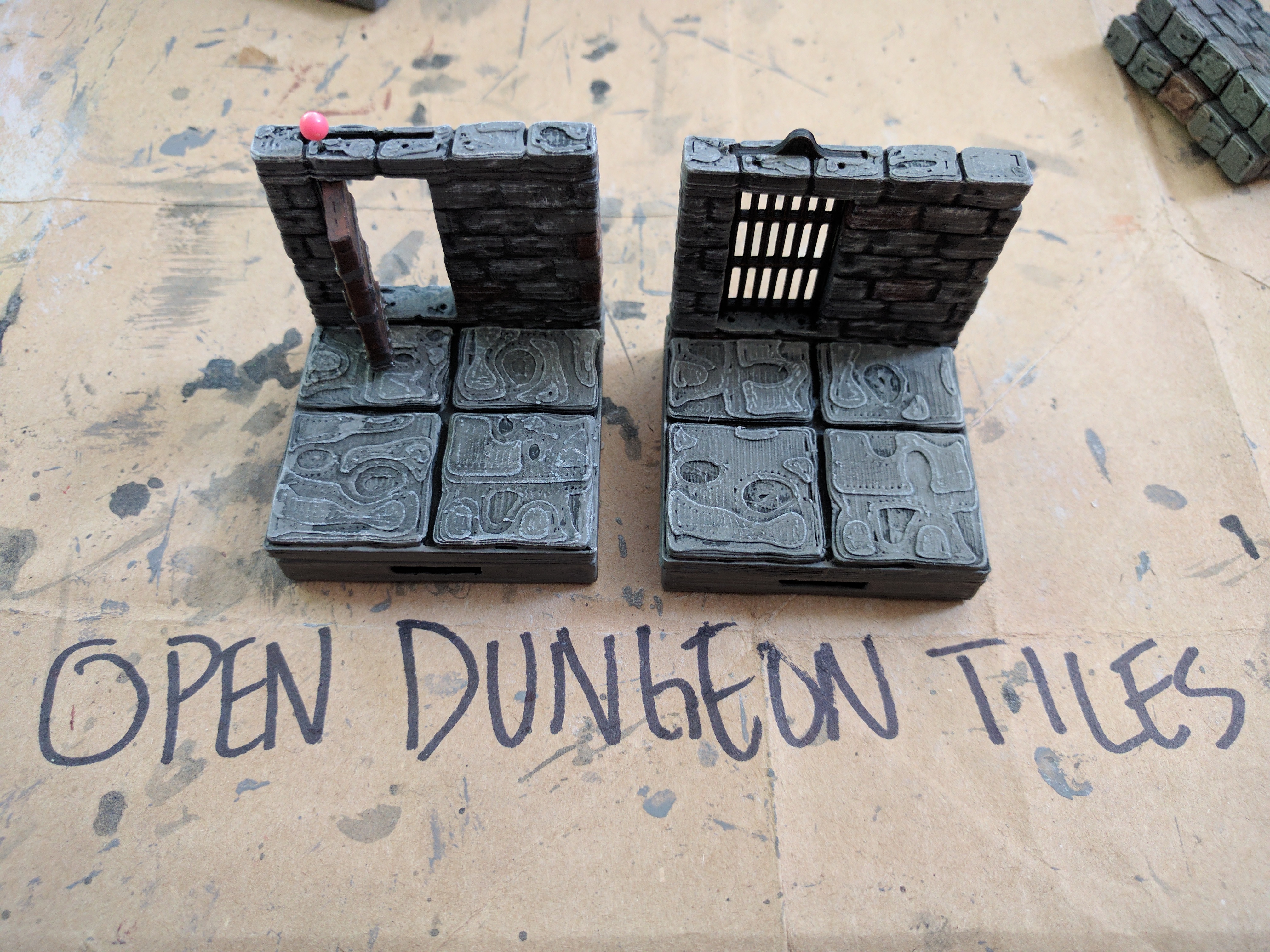 OpenDungeonTiles: Door Interior Roughstone 2x2