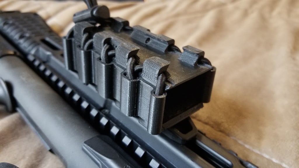 Glock folding p-rail mag holder