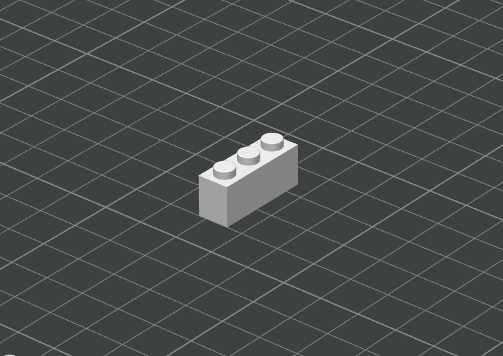 Lego compatible 1x3 brick