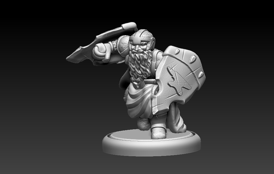 Dwarven Dual Shield Fighter