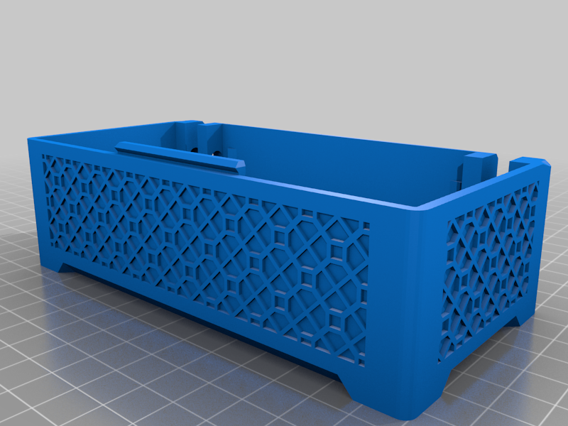 Remix Hinged Box With Geometric Pattern (solid walls)
