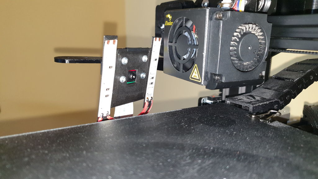 Adjustable stand for Raspberry Pi camera for Ender 3