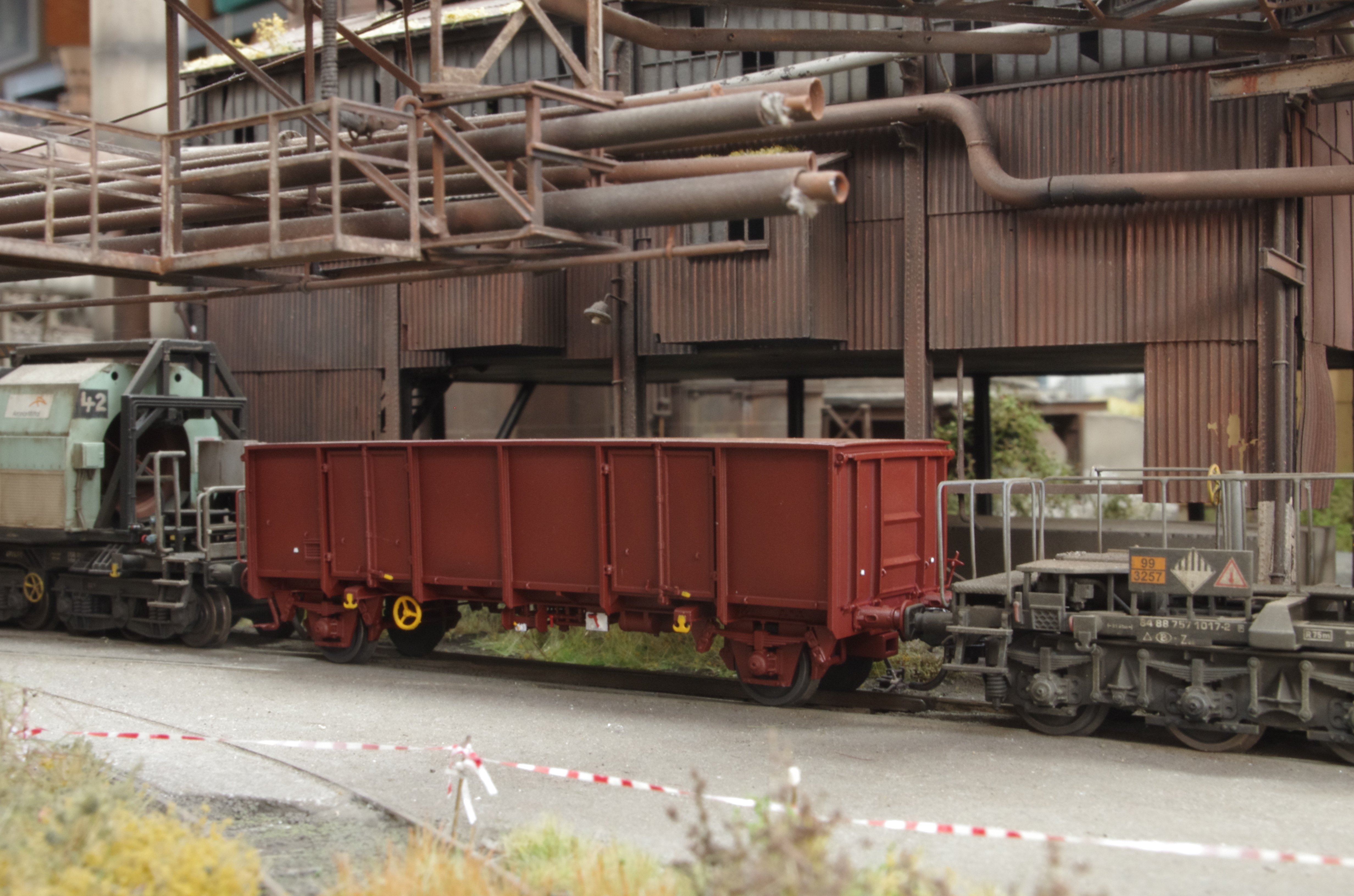 H0 scale NMBS SNCB torpedo spacer car Es type 1215A7