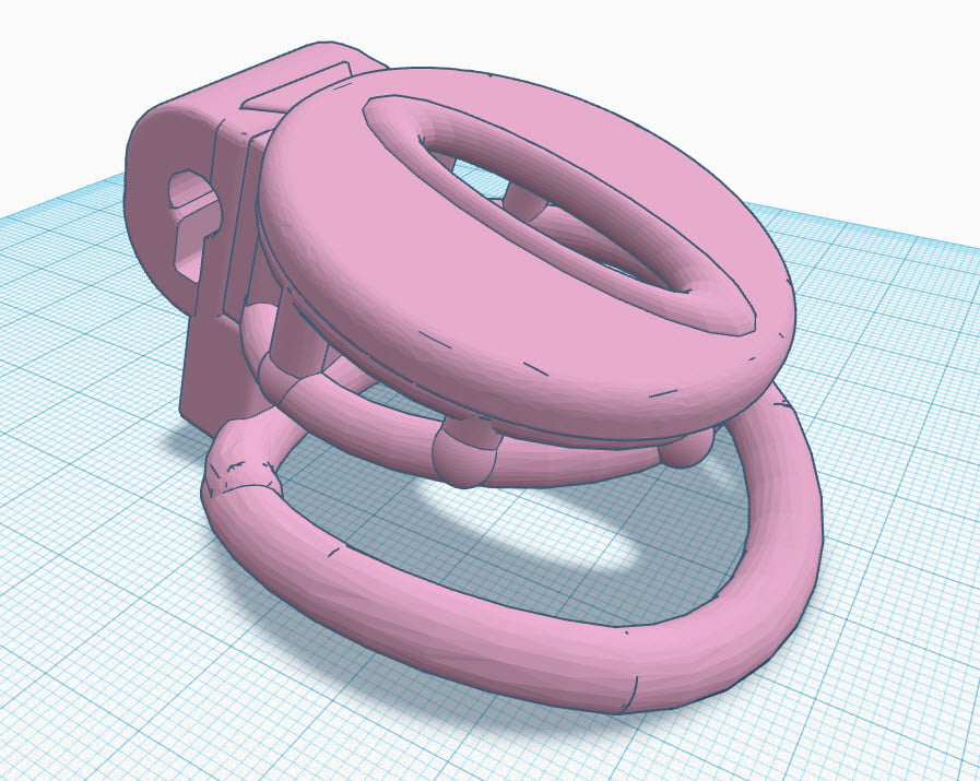 Parametric Chastity Cage - Flat Version - smaller than smallest cage ;-)