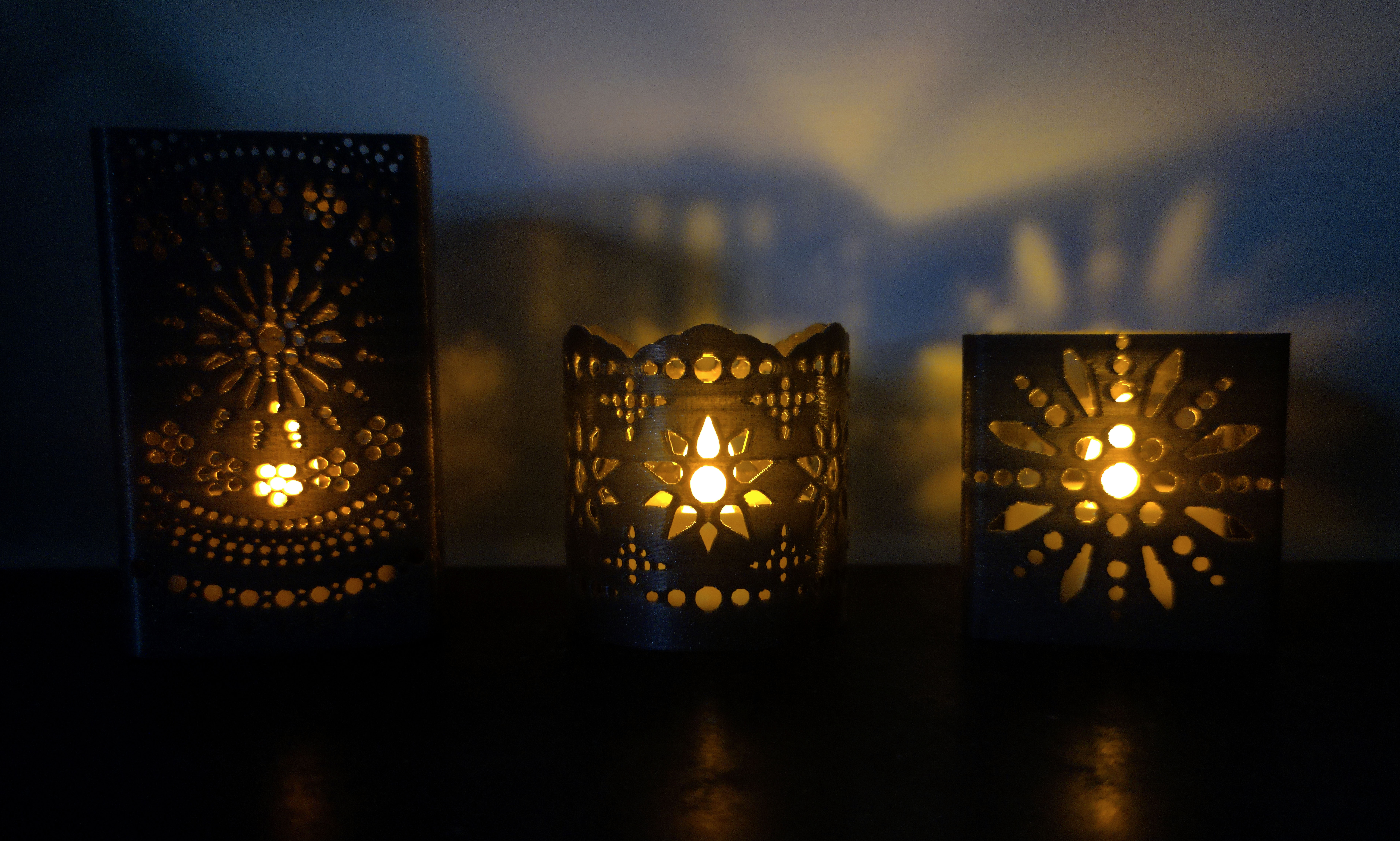 Tealight LED candle holder