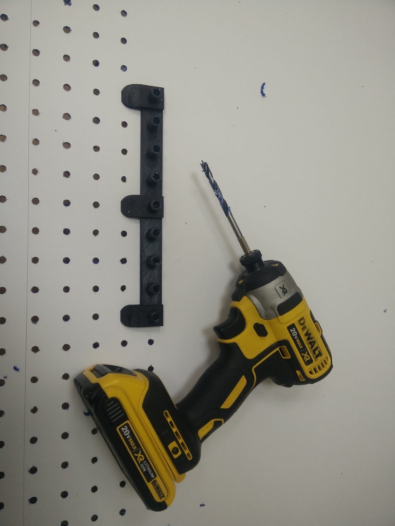 Pegboard drill template set. 25mm offset, 6mm hole