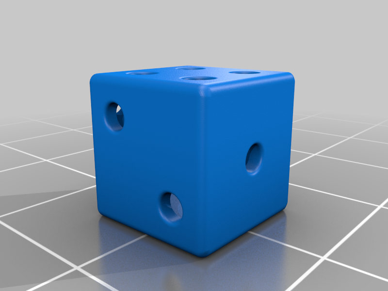 Empty playing dice